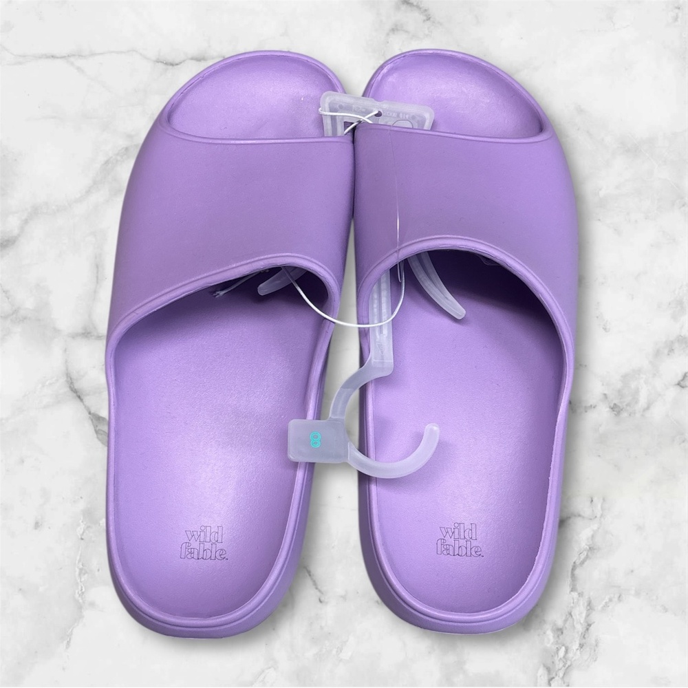 Wild Fable Purple Slides NWT
